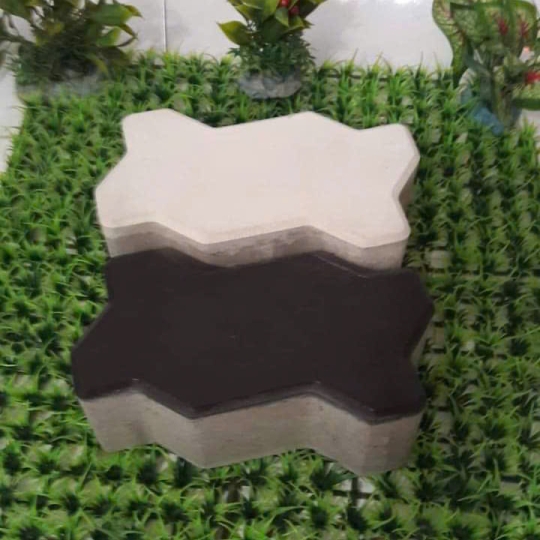 Gạch sâu bóng trắng - đen